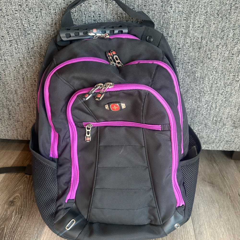 SwissGear Black and Purple Backpack